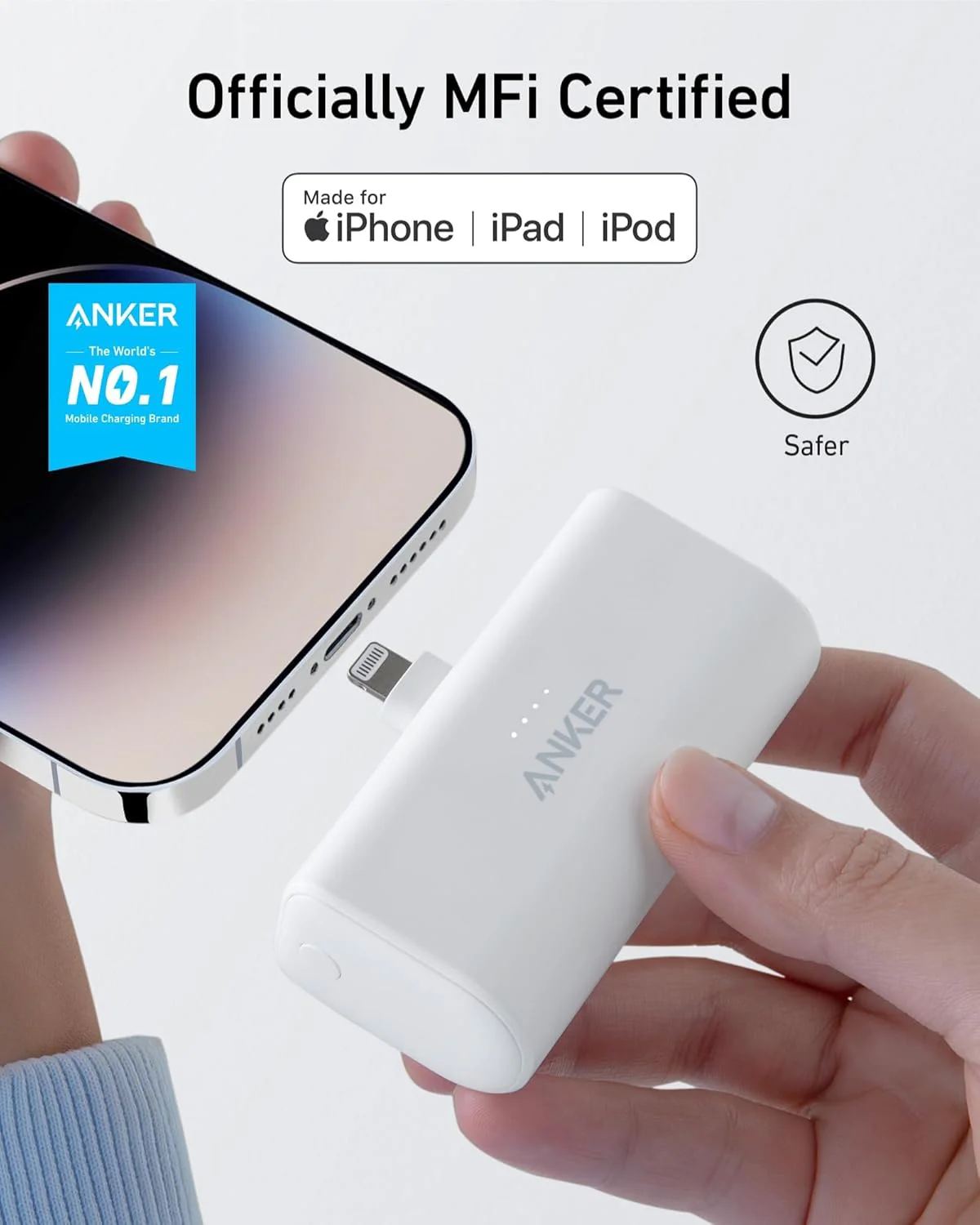 Anker Nano Powerbank 5,000mah 12w, Built-in Lightning Connector for iPhone, MFi Certified - Image 6