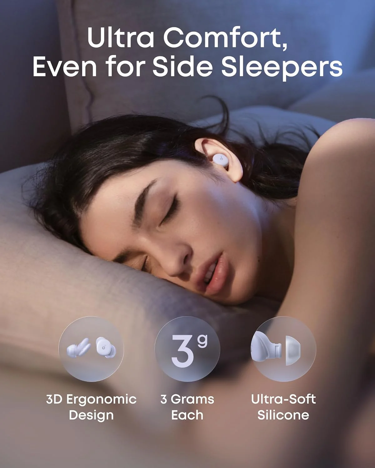 Anker Sleep A30 The World's First Sleep Earbuds with a Triple Noise Reduction System - Image 5