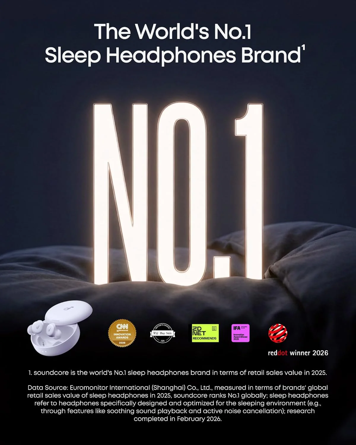Anker Sleep A30 The World's First Sleep Earbuds with a Triple Noise Reduction System - Image 9