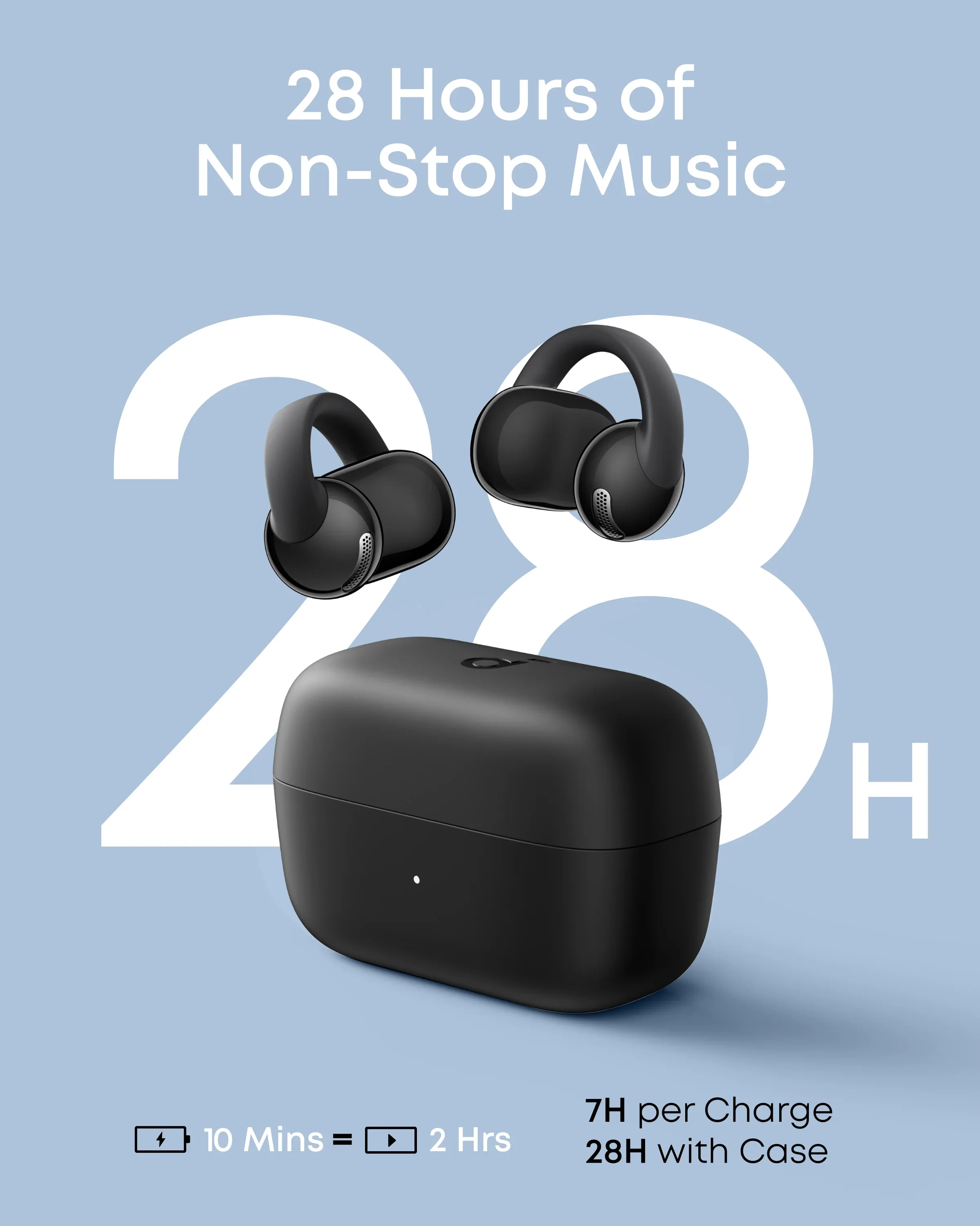 Anker Soundcore C50i Open-Ear Clip-On Earbuds with Adaptive Comfort - Image 3