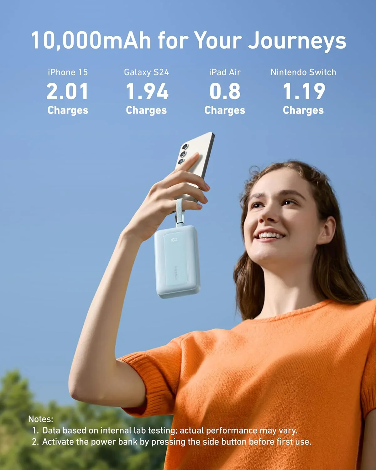 Anker Zolo Power Bank 10K Dual Built-In USB-C Cable - Image 7