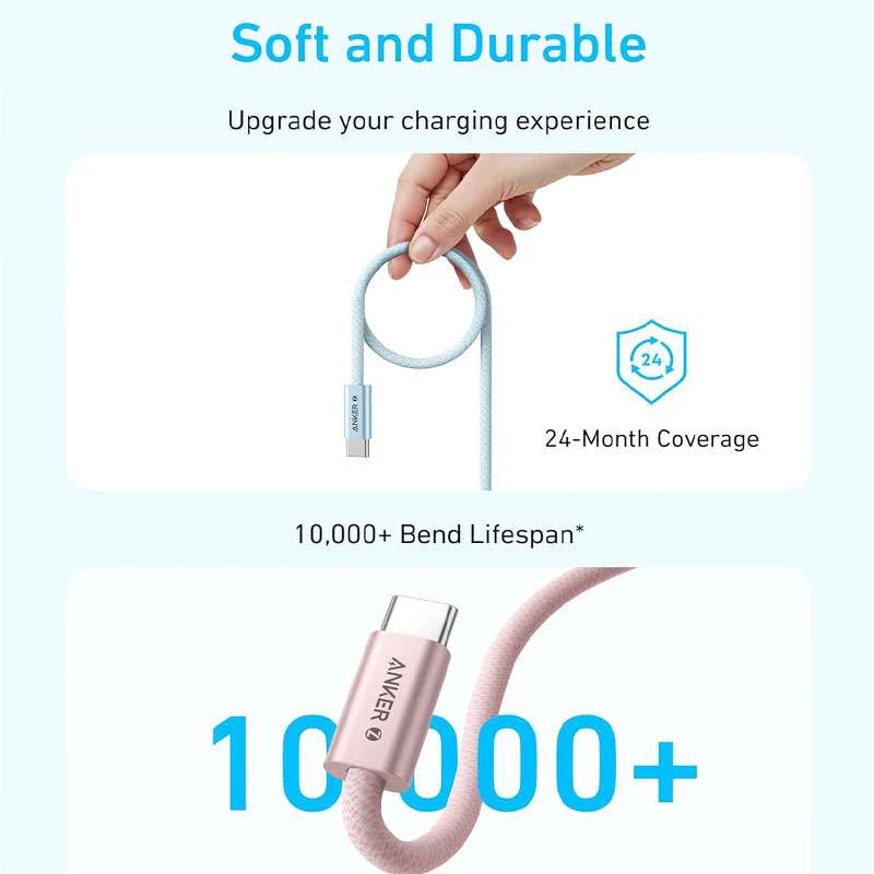 Anker Zolo USB-C to USB-C 240W Braided Cable - Image 4